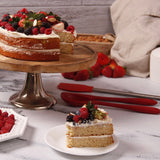 Rebanada de Pastel de Vainilla Berries KETO