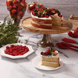 Rebanada de Pastel de Vainilla Berries KETO